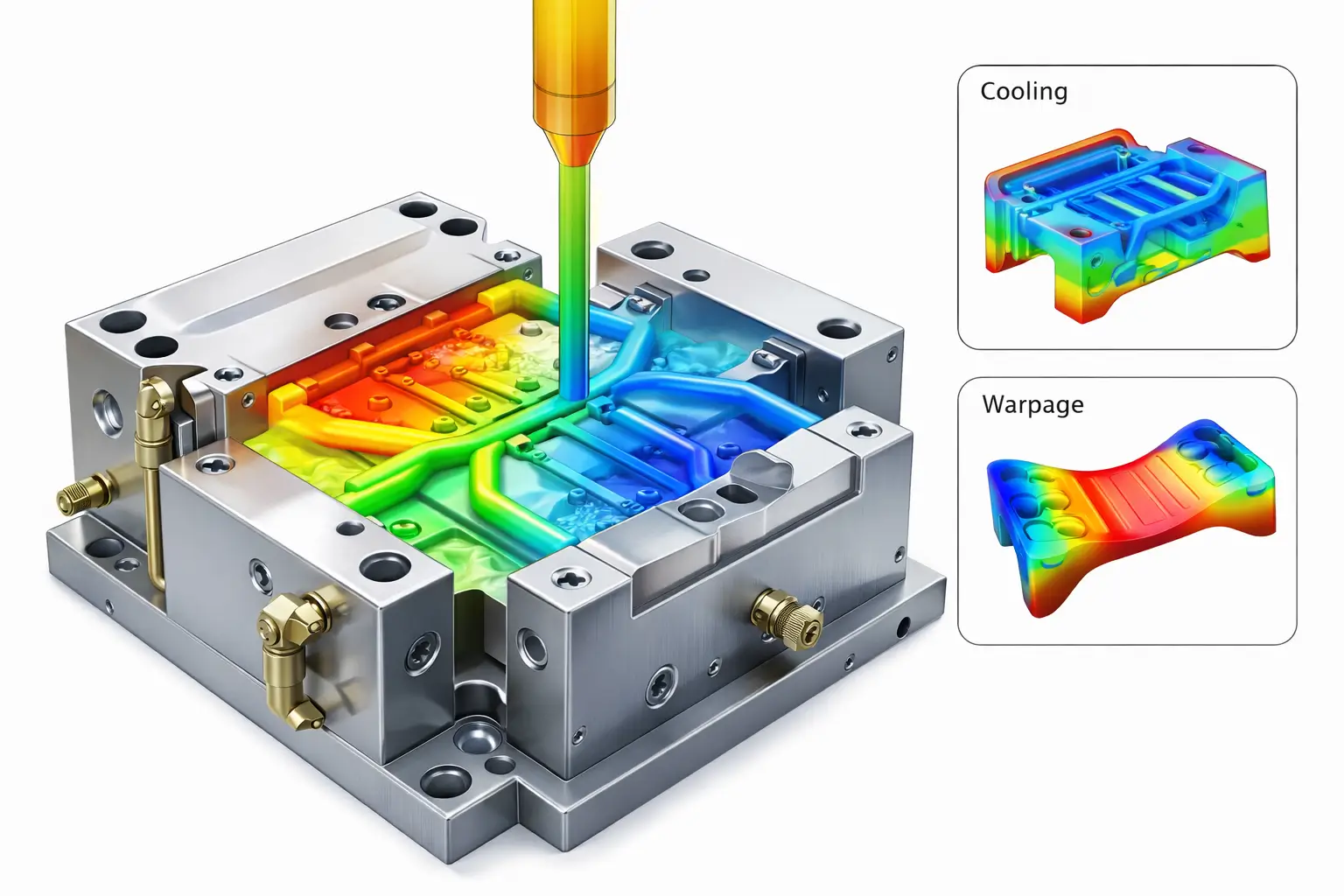 Plastic Mould Flow Simulation